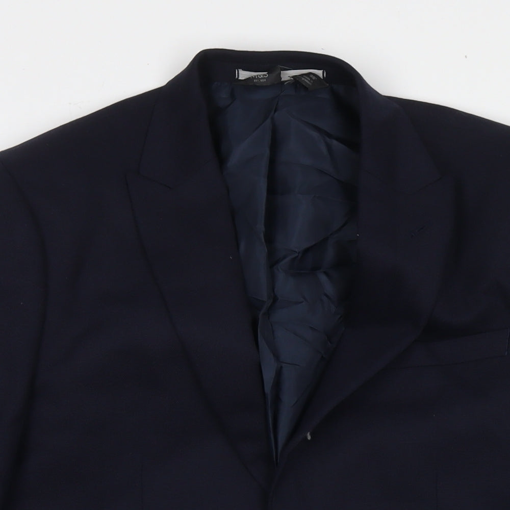 Mens UK Size 38 Marks and Spencer Regular Blue Suit Jacket