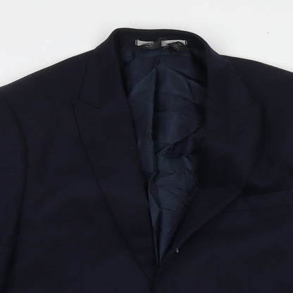 Mens UK Size 38 Marks and Spencer Regular Blue Suit Jacket