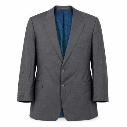 Vitale Mens Grey Wool Jacket Suit Jacket Size 40 Regular