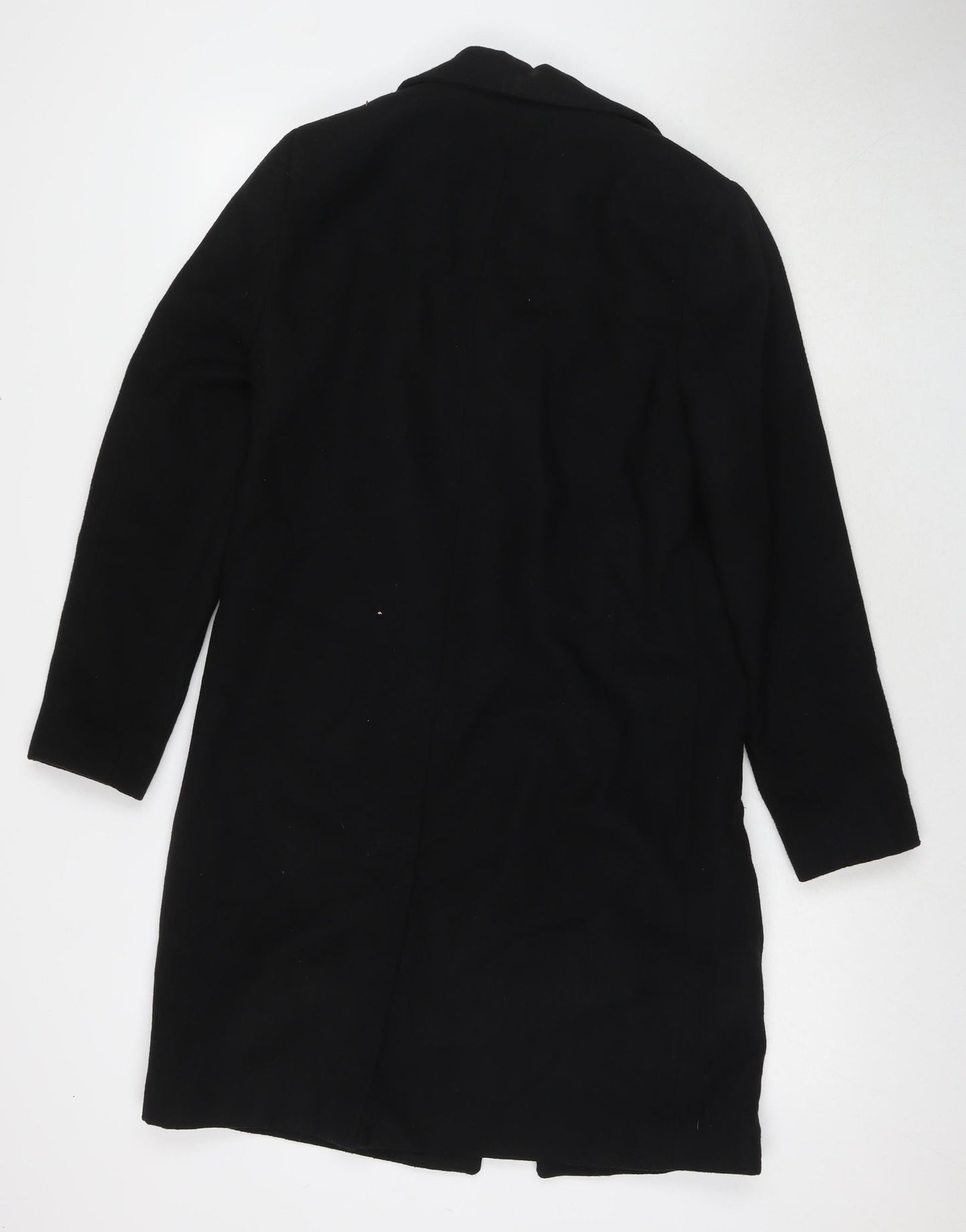 Womens UK Size 8 New Look Black Overcoat