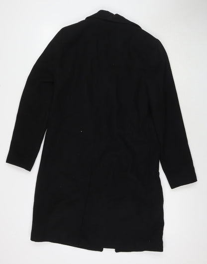 Womens UK Size 8 New Look Black Overcoat