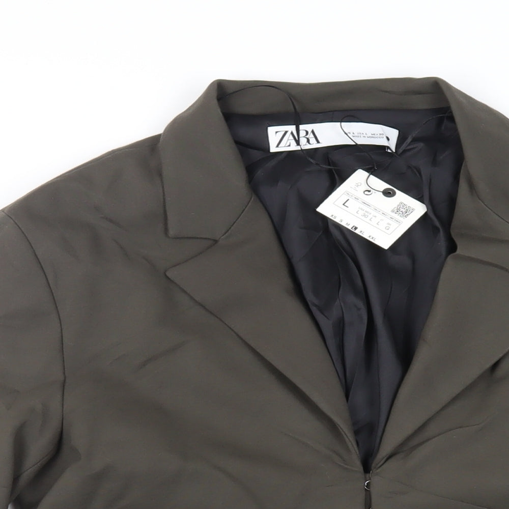 Womens UK Size L Zara Green Jacket