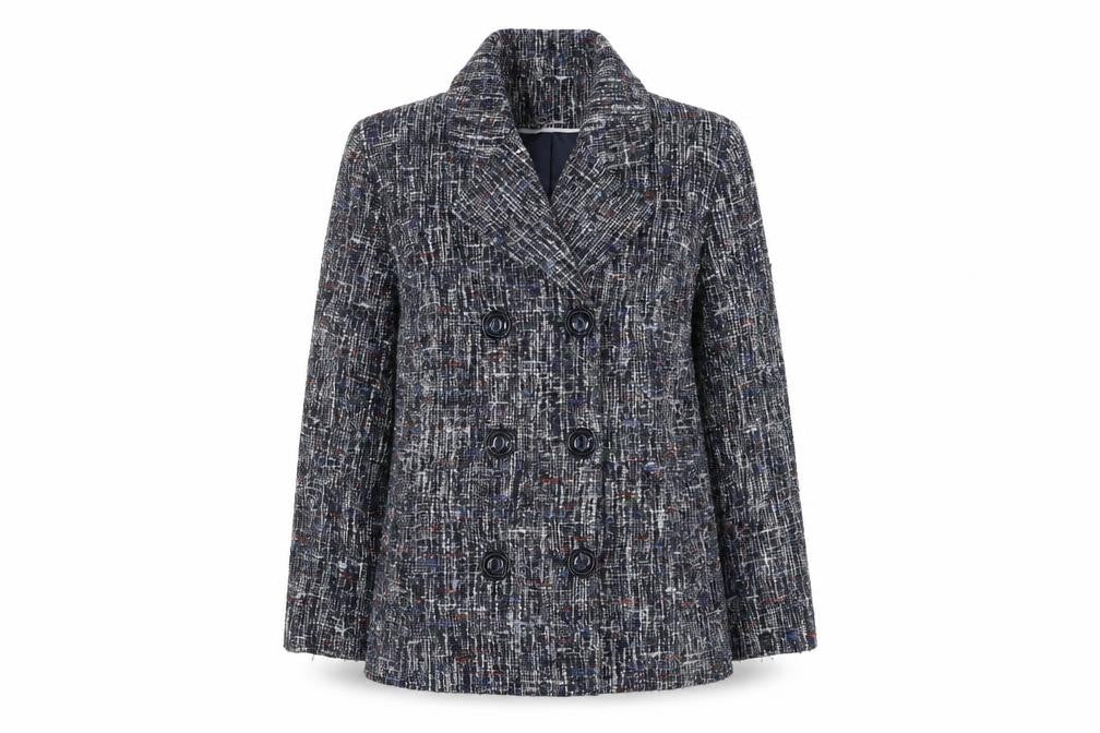 Womens UK Size 18 Classics Blue Pea Coat