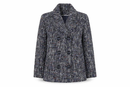 Womens UK Size 18 Classics Blue Pea Coat