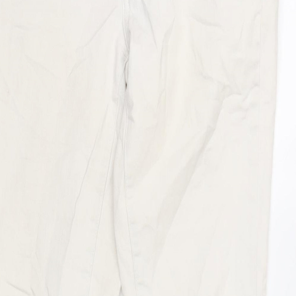 American Eagle Womens Ivory Cotton Skinny Jeans Size 30 in L31 in Regular Zip