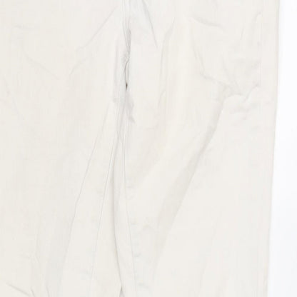 American Eagle Womens Ivory Cotton Skinny Jeans Size 30 in L31 in Regular Zip