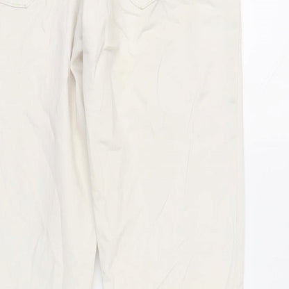 American Eagle Womens Ivory Cotton Skinny Jeans Size 30 in L31 in Regular Zip