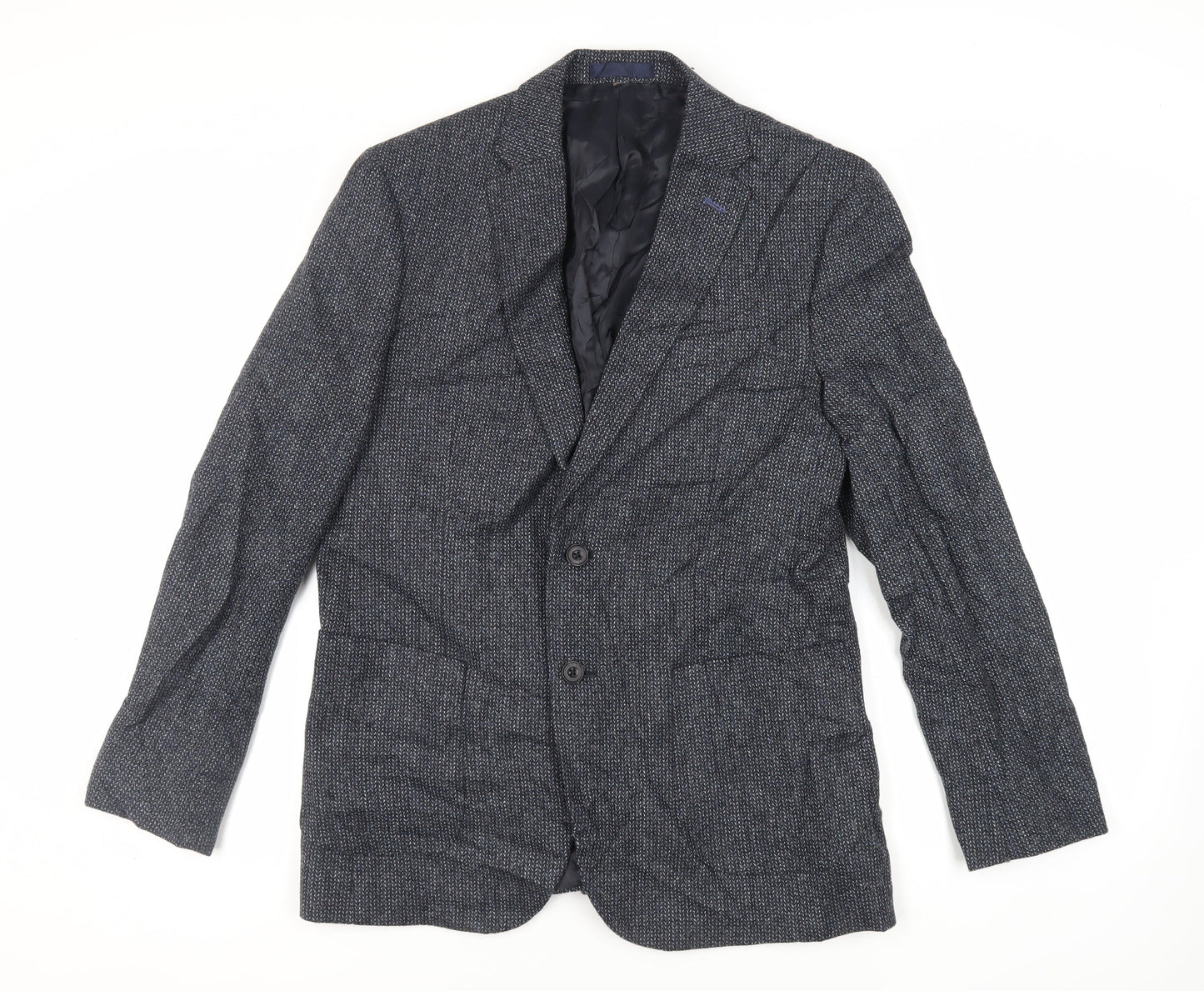 Mens UK Size 40 Marks and Spencer Regular Blue Suit Jacket