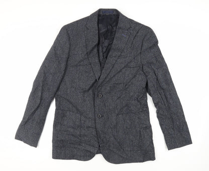 Mens UK Size 40 Marks and Spencer Regular Blue Suit Jacket