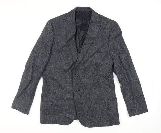 Mens UK Size 40 Marks and Spencer Regular Blue Suit Jacket