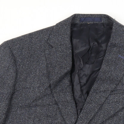Mens UK Size 40 Marks and Spencer Regular Blue Suit Jacket