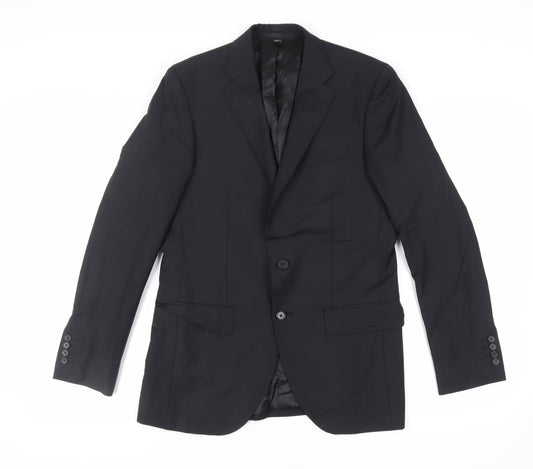 Mens UK Size 38 Marks and Spencer Regular Black Suit Jacket