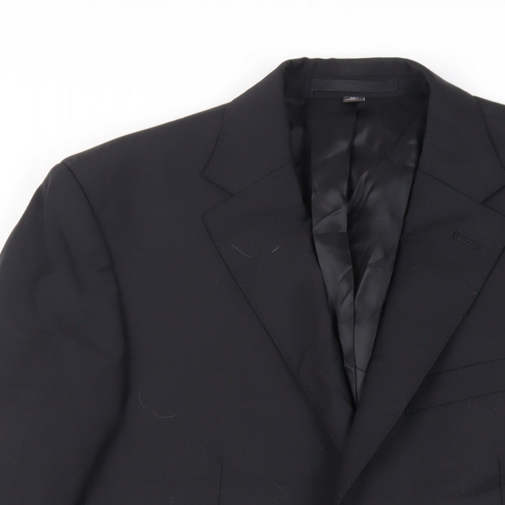 Mens UK Size 38 Marks and Spencer Regular Black Suit Jacket