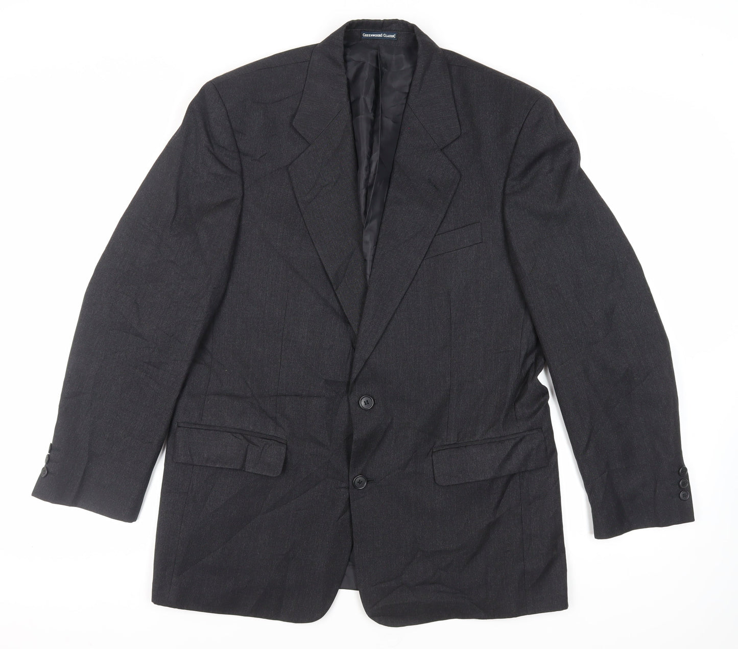 Mens UK Size 40 Greenwoods Regular Black Suit Jacket