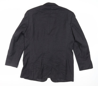 Mens UK Size 40 Greenwoods Regular Black Suit Jacket