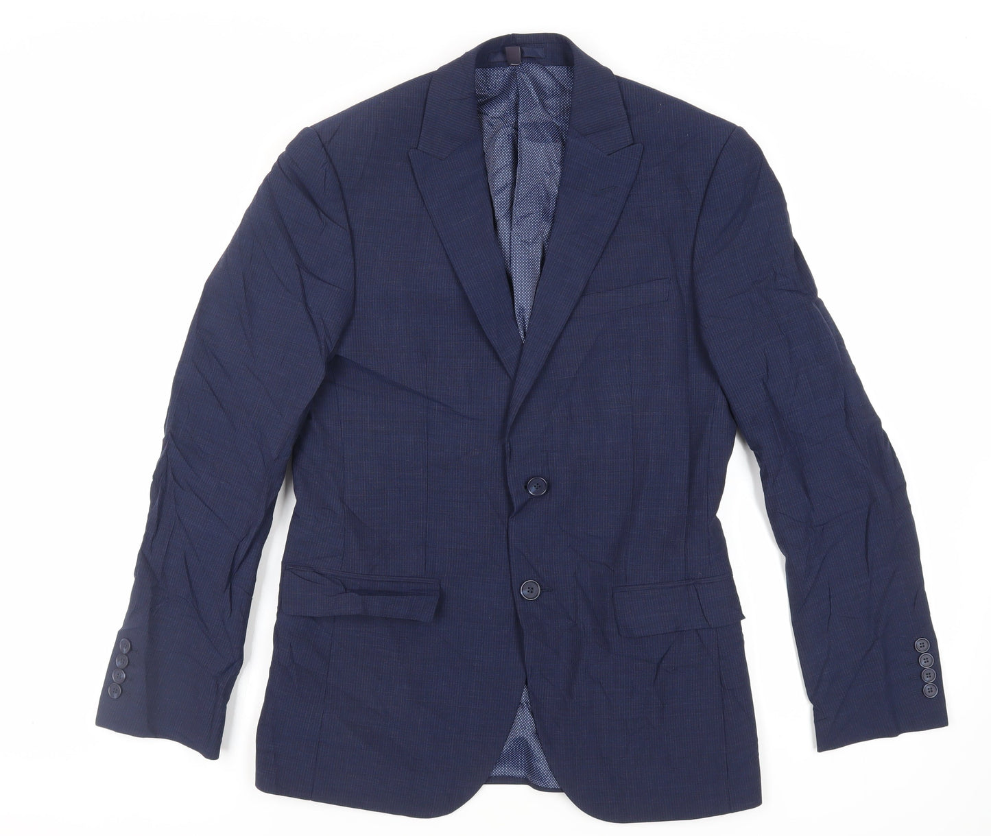 Mens UK Size 38 Marks and Spencer Regular Blue Suit Jacket