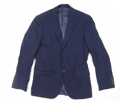 Mens UK Size 38 Marks and Spencer Regular Blue Suit Jacket