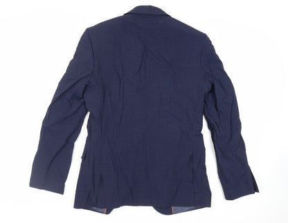 Mens UK Size 38 Marks and Spencer Regular Blue Suit Jacket