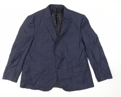 Mens UK Size 46 Marks and Spencer Regular Blue Suit Jacket