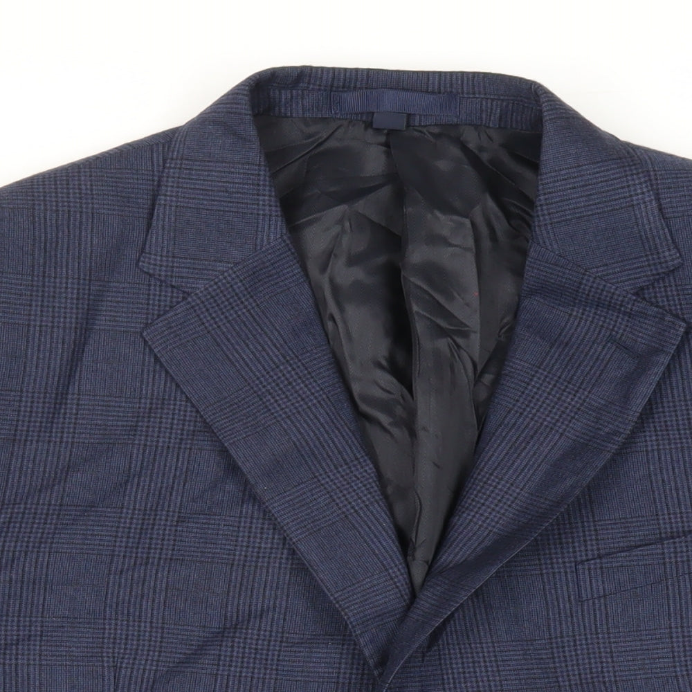 Mens UK Size 46 Marks and Spencer Regular Blue Suit Jacket