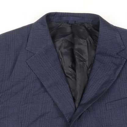 Mens UK Size 46 Marks and Spencer Regular Blue Suit Jacket