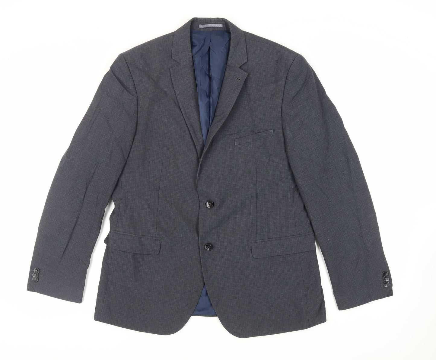 Mens UK Size 42 Marks and Spencer Regular Blue Suit Jacket