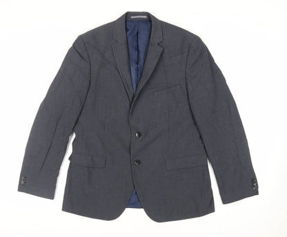 Mens UK Size 42 Marks and Spencer Regular Blue Suit Jacket