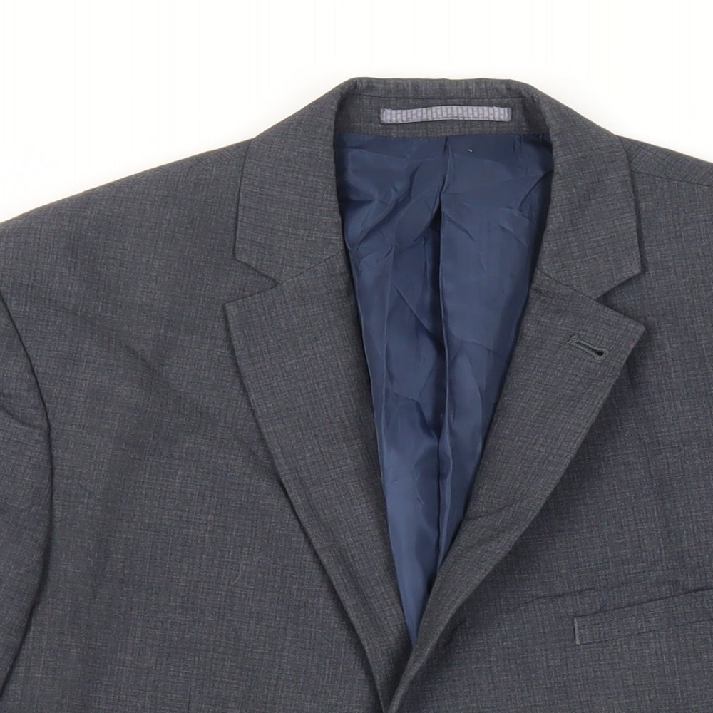 Mens UK Size 42 Marks and Spencer Regular Blue Suit Jacket