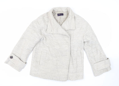 Marks and Spencer Womens Grey Jacket Size S Button
