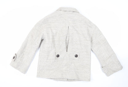Marks and Spencer Womens Grey Jacket Size S Button