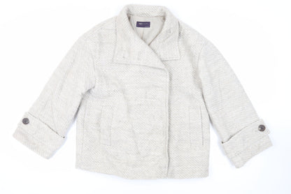 Marks and Spencer Womens Grey Jacket Size M Button