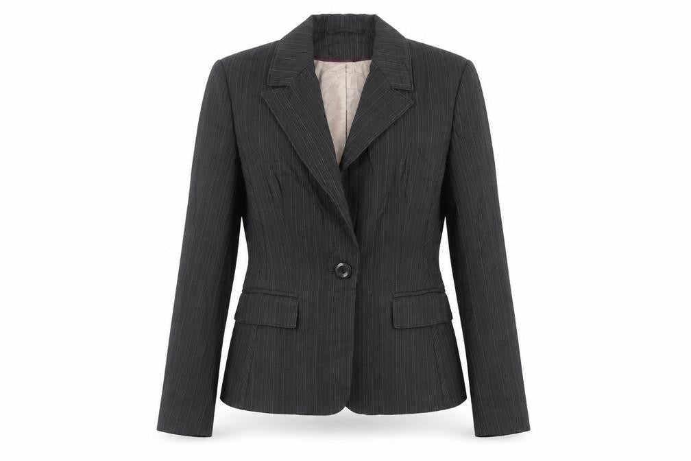 Next Womens Black Striped Jacket Blazer Size 8