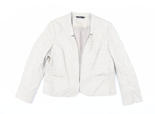 Womens UK Size 14 Bonmarché Beige Jacket