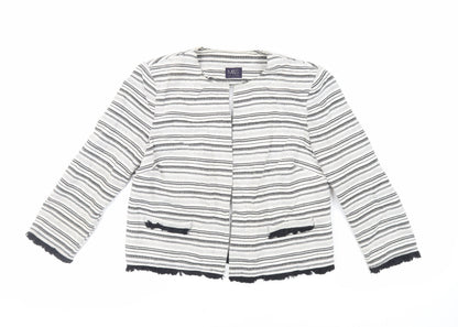 Womens UK Size 12 Marks and Spencer White Jacket