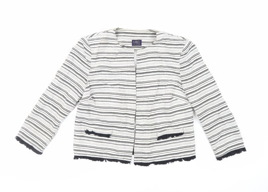Womens UK Size 12 Marks and Spencer White Jacket