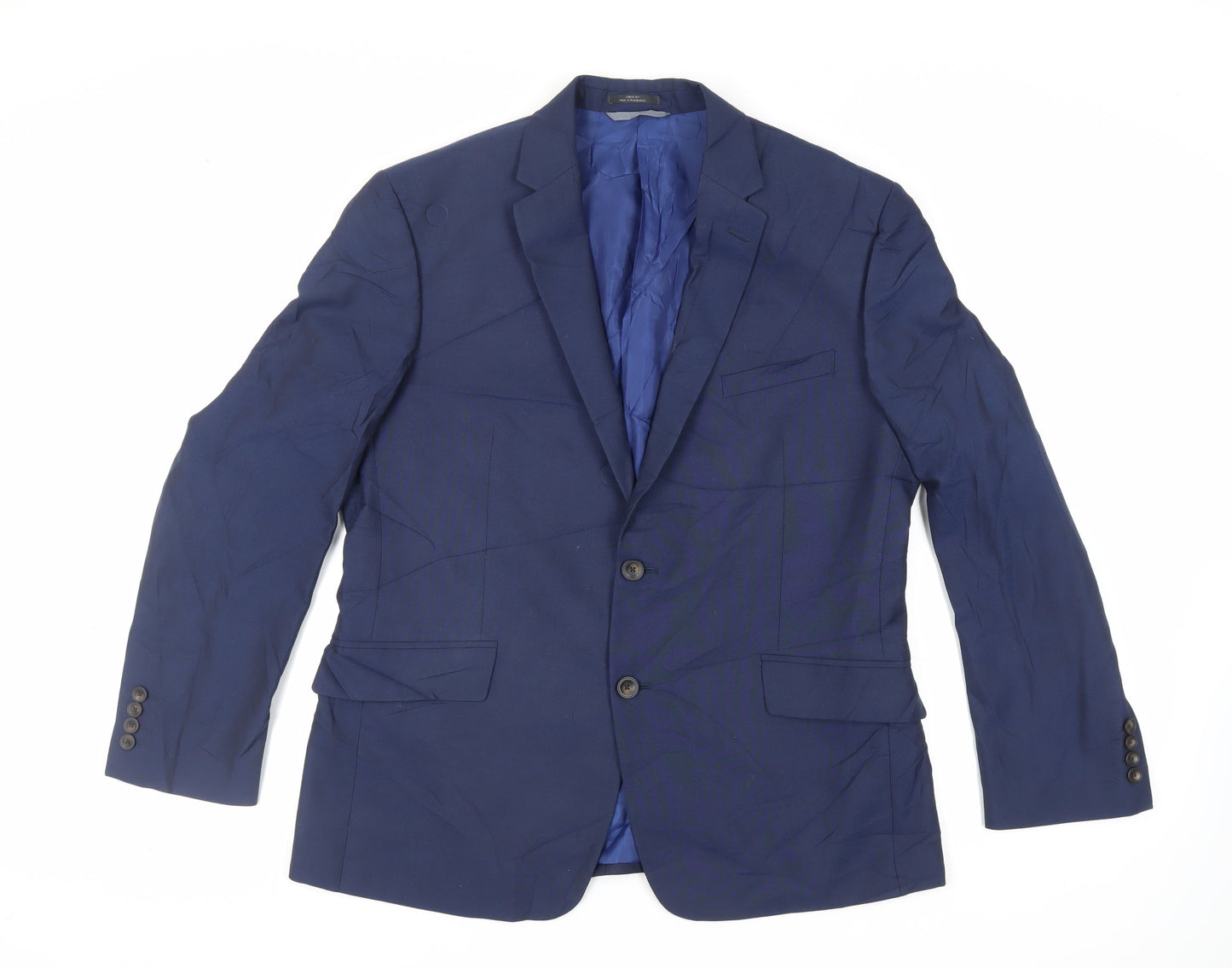 Mens UK Size 42 Marks and Spencer Regular Blue Suit Jacket