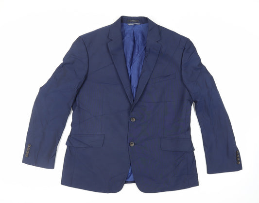 Mens UK Size 42 Marks and Spencer Regular Blue Suit Jacket