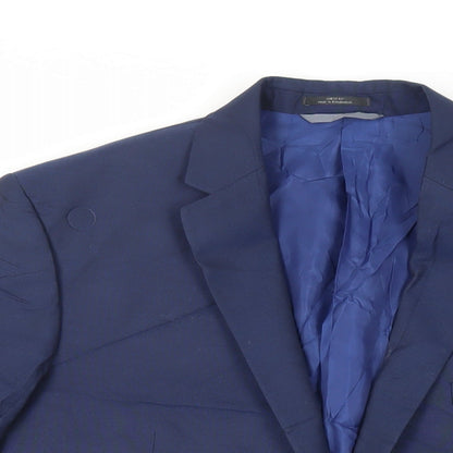 Mens UK Size 42 Marks and Spencer Regular Blue Suit Jacket