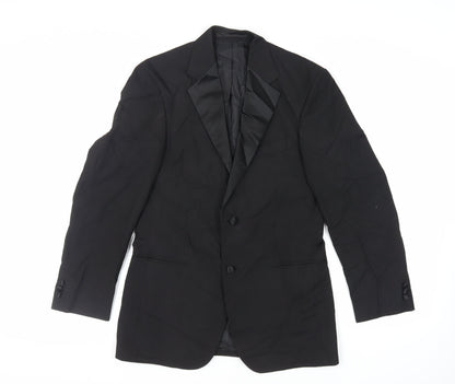 Mens UK Size 36 Marks and Spencer Regular Black Suit Tuxedo