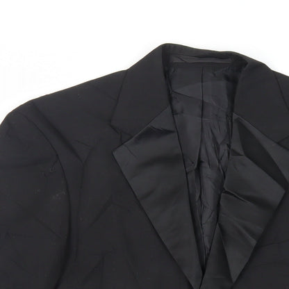 Mens UK Size 36 Marks and Spencer Regular Black Suit Tuxedo