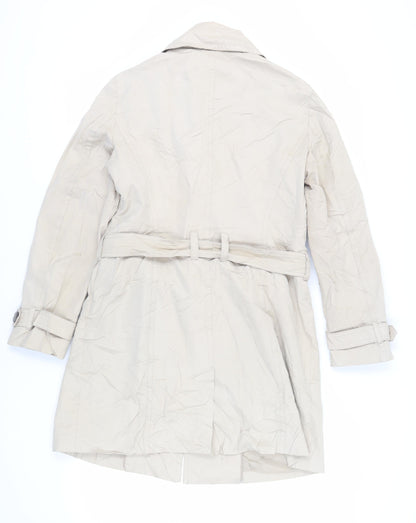 Esprit Womens Beige Trench Coat Coat Size 14 Button - Belted