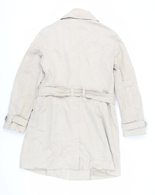 Esprit Womens Beige Trench Coat Coat Size 14 Button - Belted