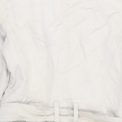 Esprit Womens Beige Trench Coat Coat Size 14 Button - Belted