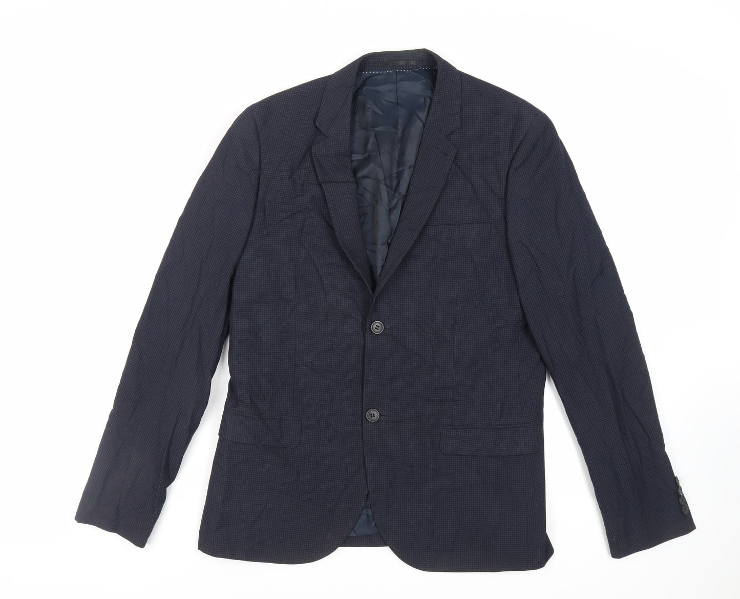 Mens UK Size 40 Topman Regular Blue Suit Jacket