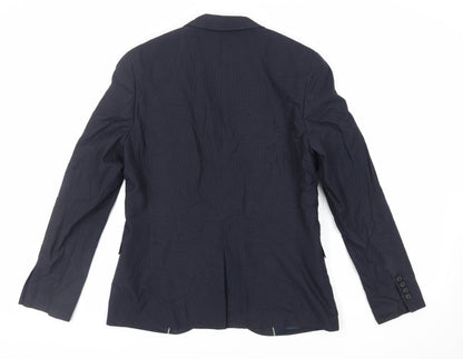 Mens UK Size 40 Topman Regular Blue Suit Jacket