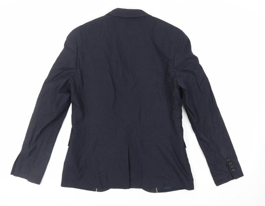 Mens UK Size 40 Topman Regular Blue Suit Jacket