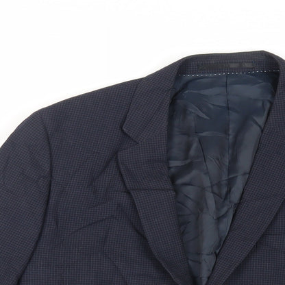 Mens UK Size 40 Topman Regular Blue Suit Jacket