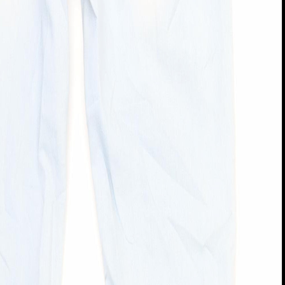 NEXT Womens Blue Cotton Skinny Jeans Size 12 L31 in Regular Zip