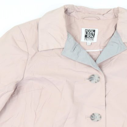Womens UK Size 12 Debenhams Pink Trench Coat