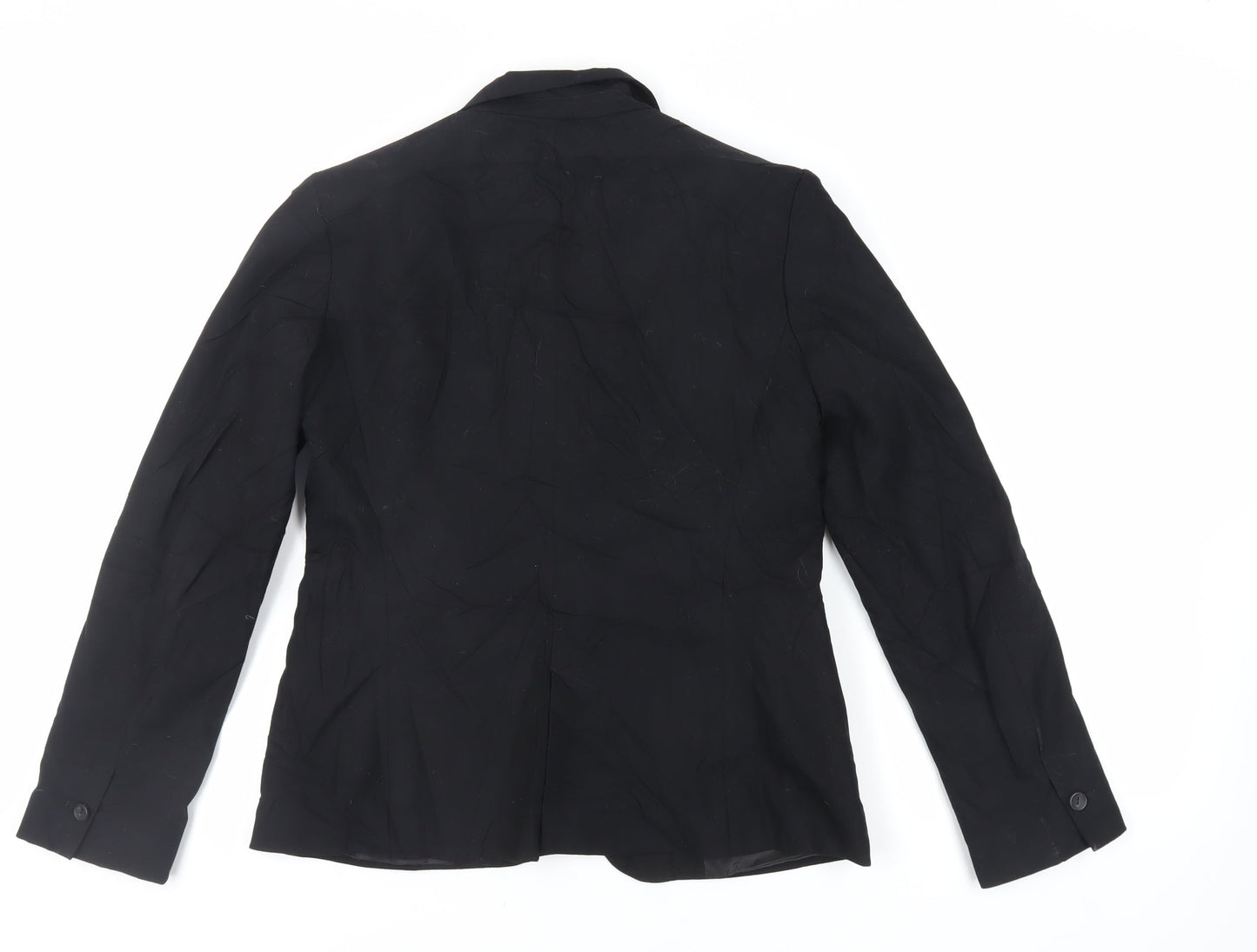 Zara Womens Black Jacket Blazer Size 10 Button